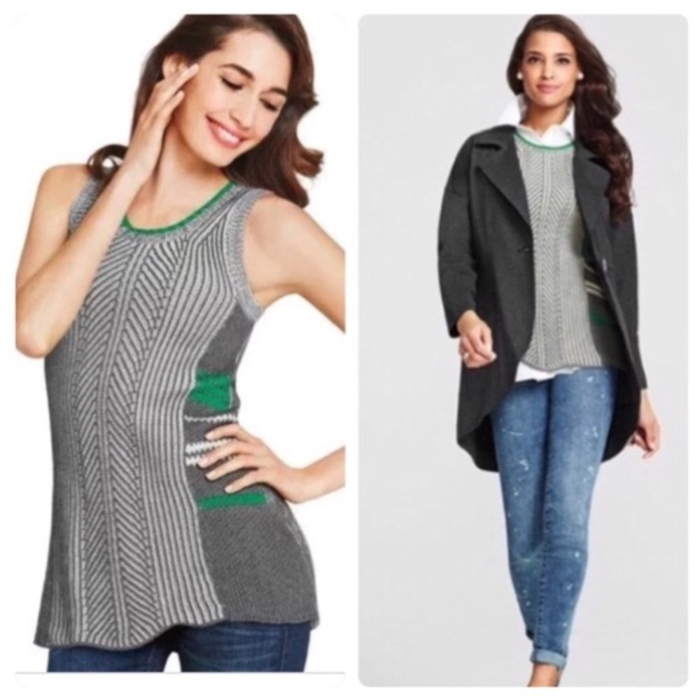 CAbi Trident Sleeveless sweater sz Small